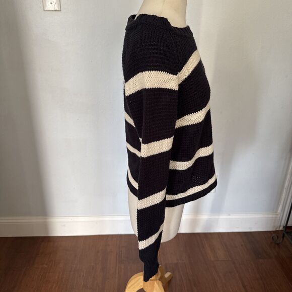 Volcom Womens Crochet Striped Knit Sweater S/P - Picture 4 of 9